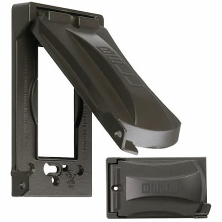 Switch On One Gang Vertical 12 in. 1 Cover, Bronze SW2683421